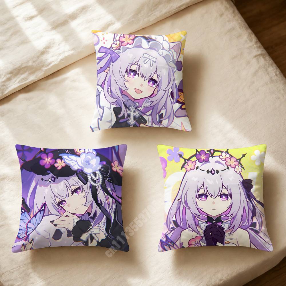 Home Textiles And Furnishing - ปลอกหมอนพิมพ์ลาย Castorice Honkai Star Rail สำหรับโซฟา
