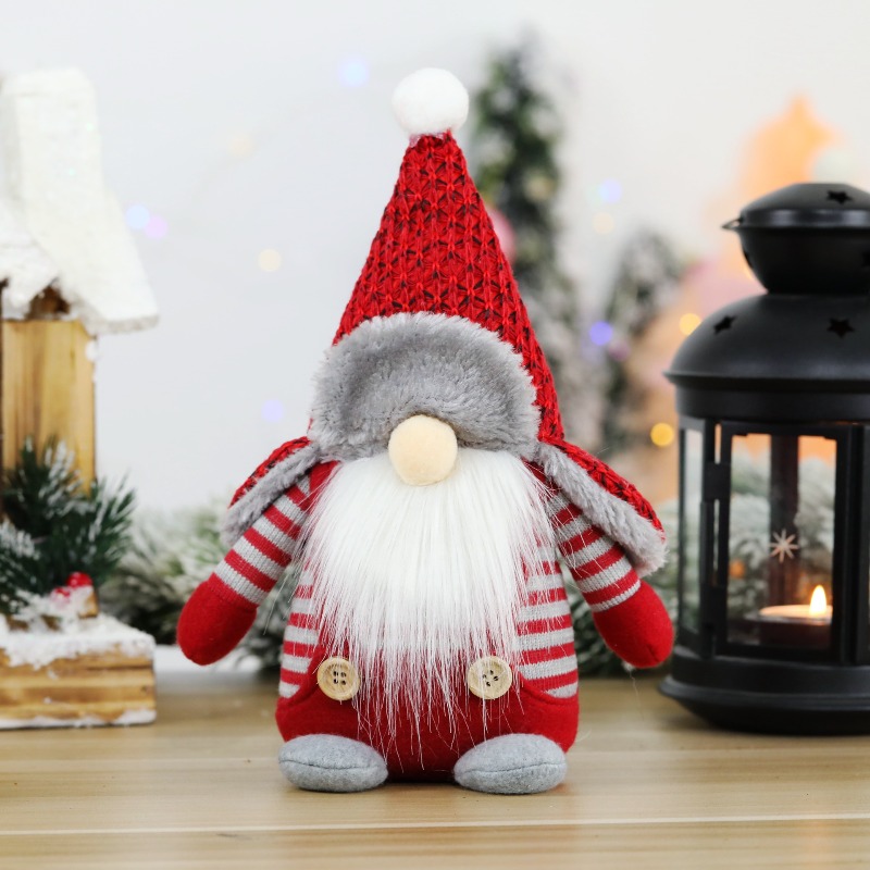 Home Textiles And Furnishing - ตุ๊กตาคริสต์มาสไร้หน้า ตุ๊กตาโนร์ดิกฟอเรสต์ก็อบลิน ของตกแต่งบ้าน ของตกแต่งหน้าต่างห้างสรรพสินค้า