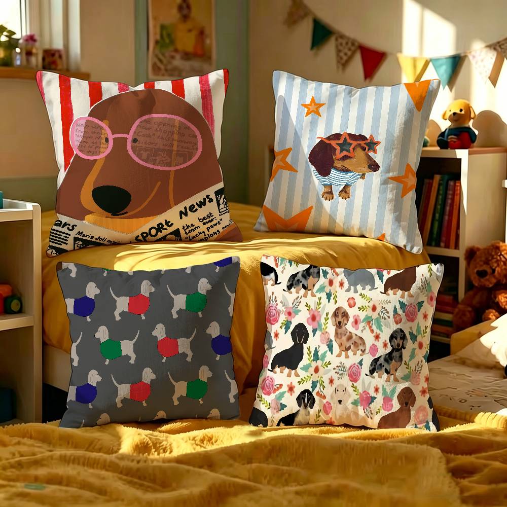 หมอนอิงรูปสุนัขดัชชุนด์น่ารัก  - Home Textiles And Furnishing บทวิจารณ์และราคา