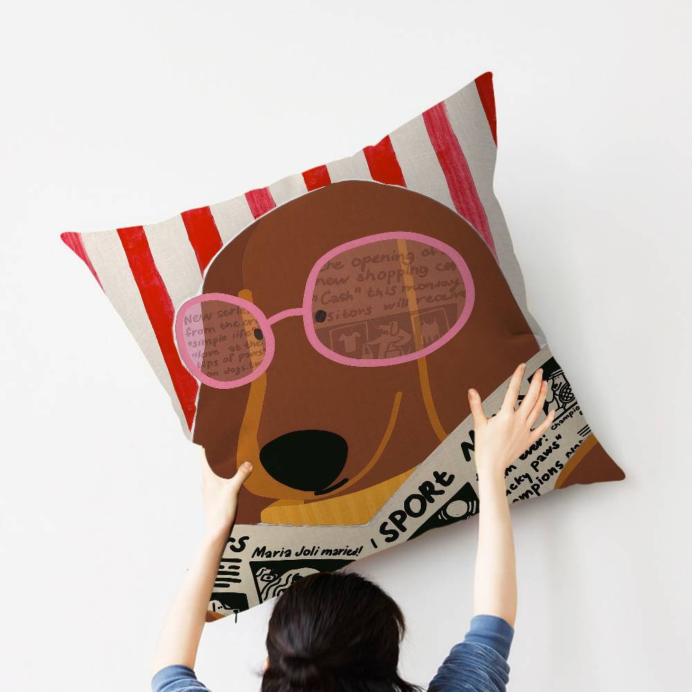 หมอนอิงรูปสุนัขดัชชุนด์น่ารัก  - Home Textiles And Furnishing บทวิจารณ์และราคา