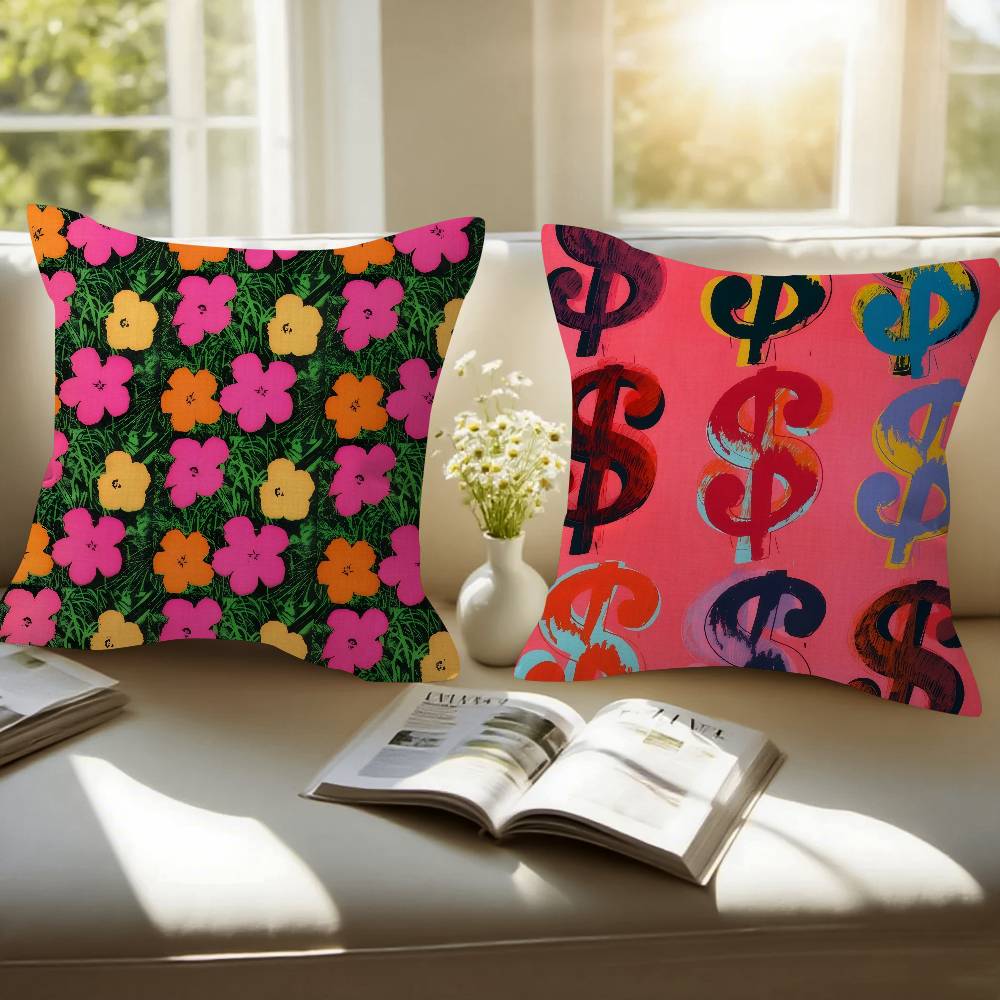 A-Andy W-Warhol Art ปลอกหมอนอิ - Home Art Textiles บทวิจารณ์และราคา