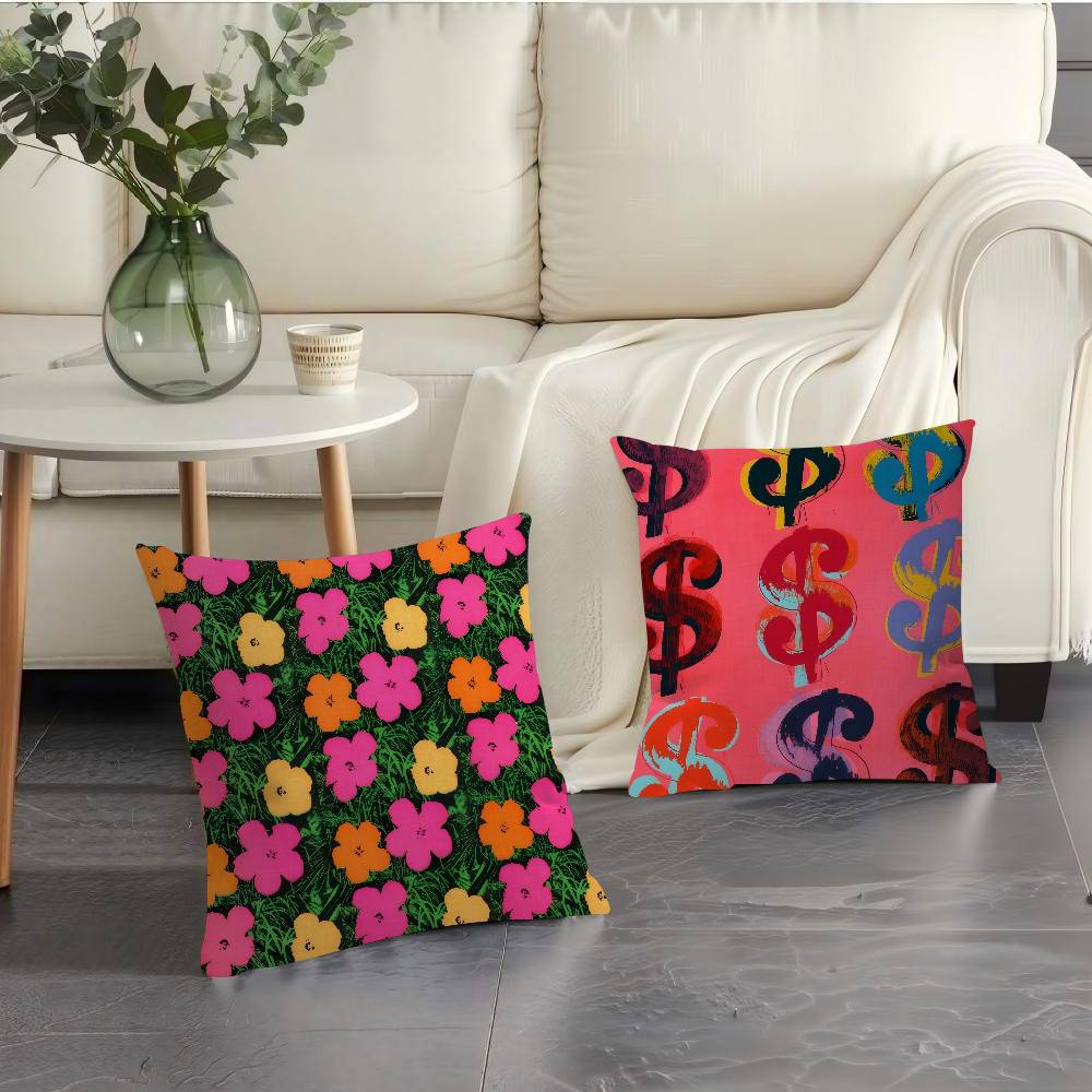 A-Andy W-Warhol Art ปลอกหมอนอิ - Home Art Textiles บทวิจารณ์และราคา