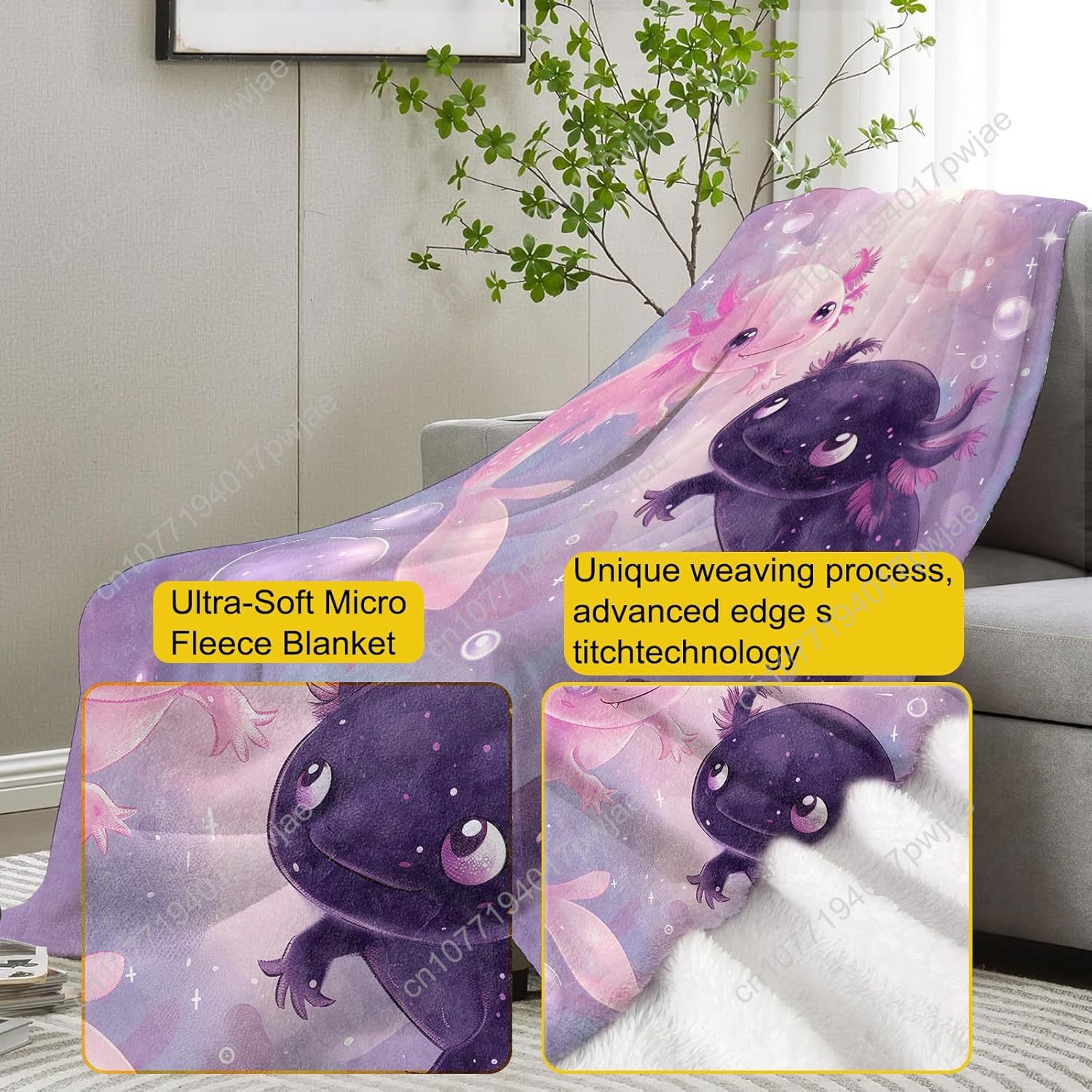 ผ้าห่มอ็อกโซโลตล์ น่ารัก ผ้าห่ - Home Textiles & Furnishings บทวิจารณ์และราคา