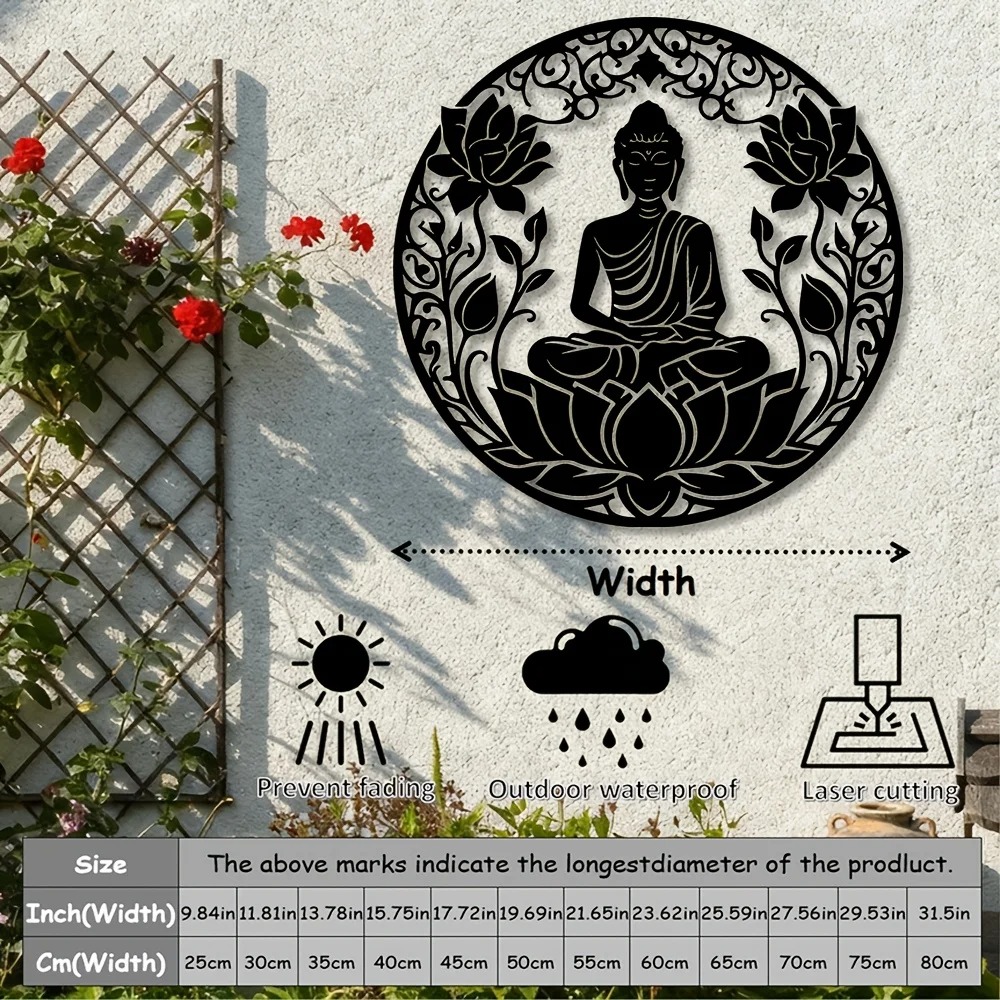 งานศิลปะติดผนังโลหะรูปพระพุทธร - Home Textiles Brands บทวิจารณ์และราคา