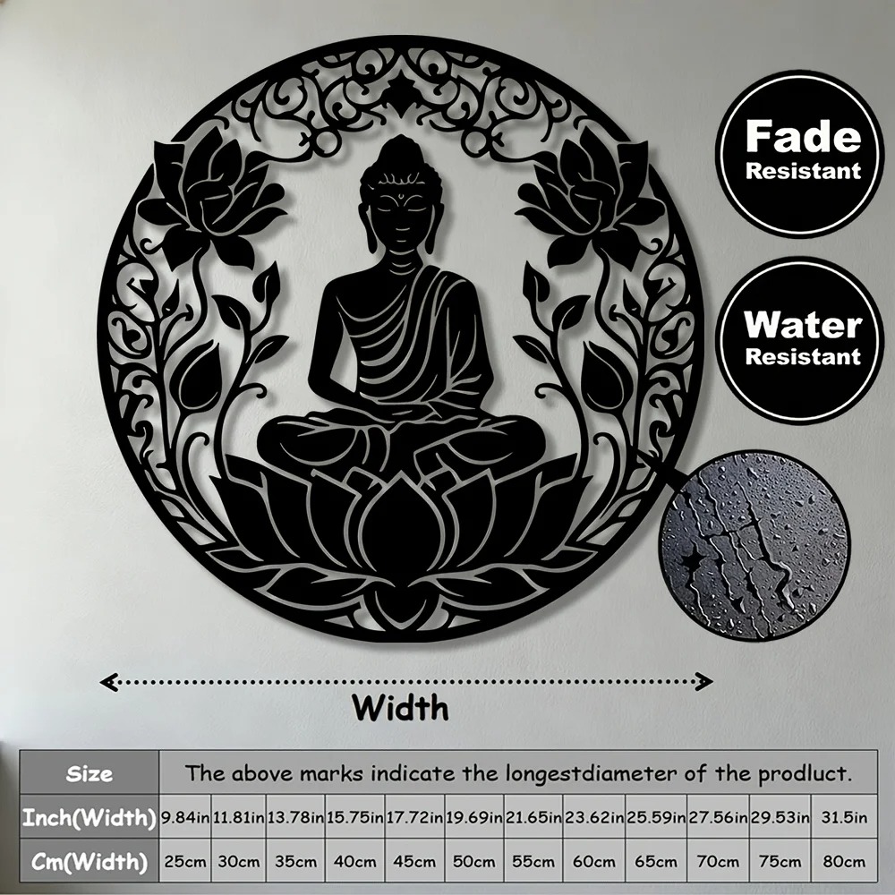 งานศิลปะติดผนังโลหะรูปพระพุทธร - Home Textiles Brands บทวิจารณ์และราคา
