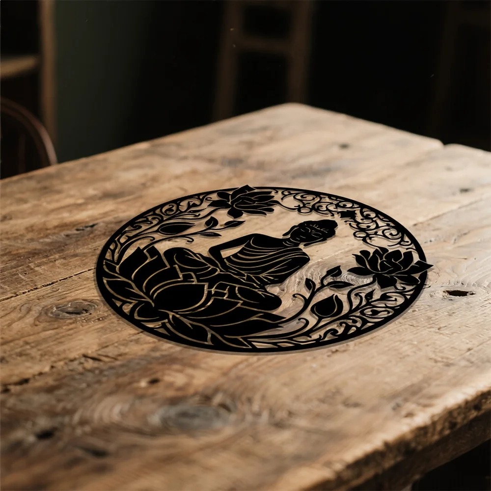 งานศิลปะติดผนังโลหะรูปพระพุทธร - Home Textiles Brands บทวิจารณ์และราคา