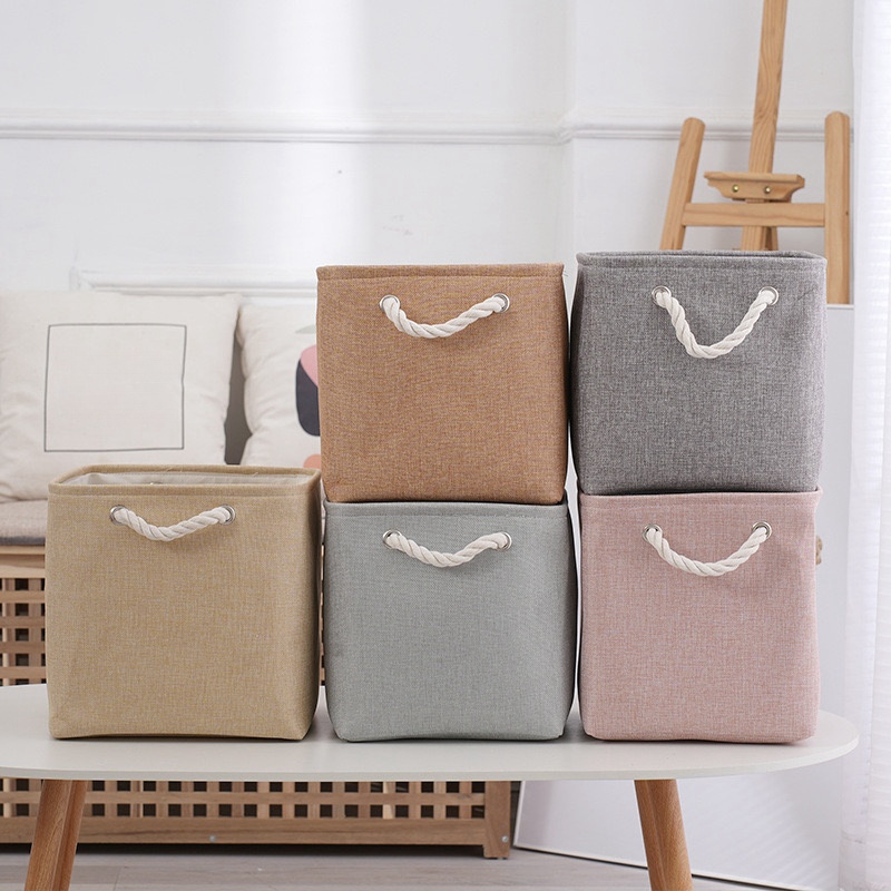 2 ชิ้น/กล่องเก็บของผ้าฝ้ายและผ - Linum Home Textiles บทวิจารณ์และราคา