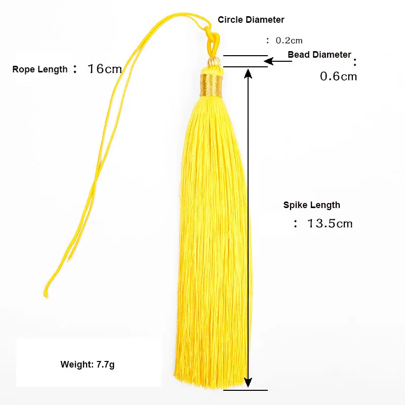 1PC 13 ซม.หัตถกรรมTasselsผ้าไห - Home Textiles Designer บทวิจารณ์และราคา