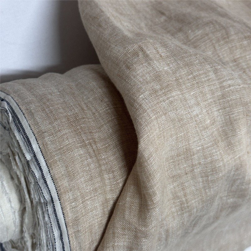 ผ้าลินินสีน้ำตาลอ่อนสไตล์จีน ป - Linum Home Textiles บทวิจารณ์และราคา