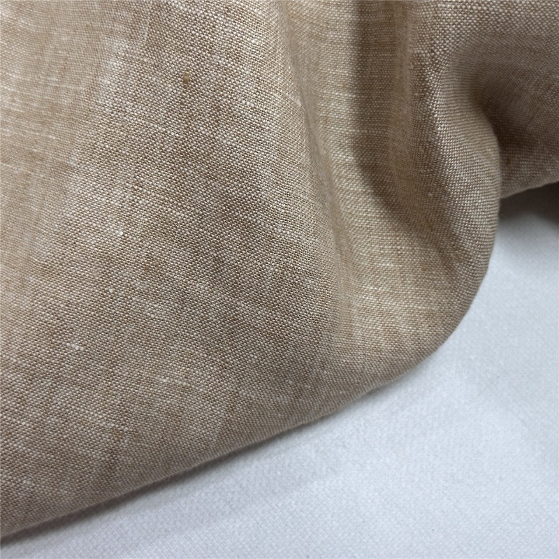 ผ้าลินินสีน้ำตาลอ่อนสไตล์จีน ป - Linum Home Textiles บทวิจารณ์และราคา