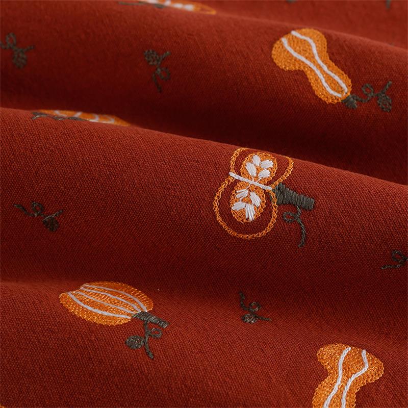 ผ้าปักฟักทองทำมือกระเป๋าชุดตกแ - Linum Home Textiles บทวิจารณ์และราคา