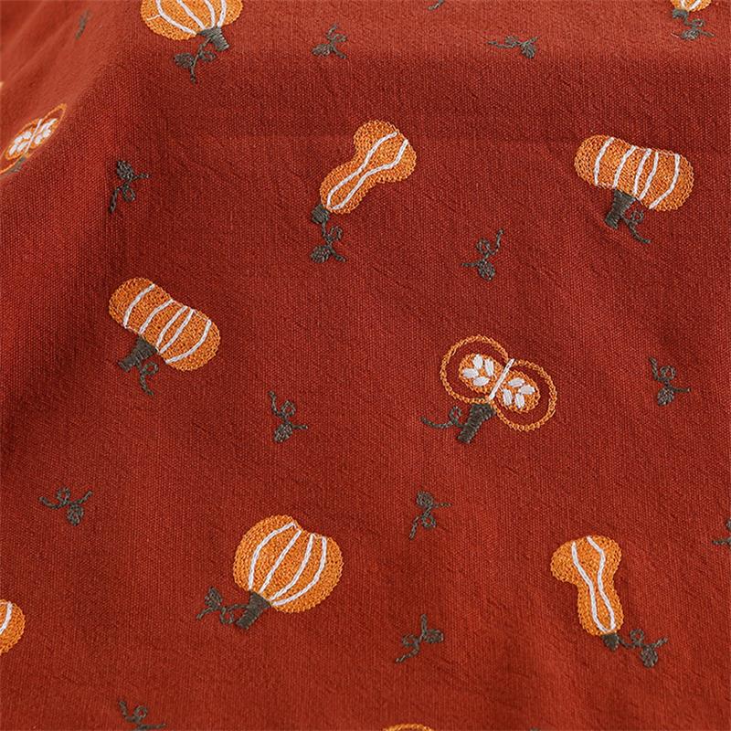 ผ้าปักฟักทองทำมือกระเป๋าชุดตกแ - Linum Home Textiles บทวิจารณ์และราคา