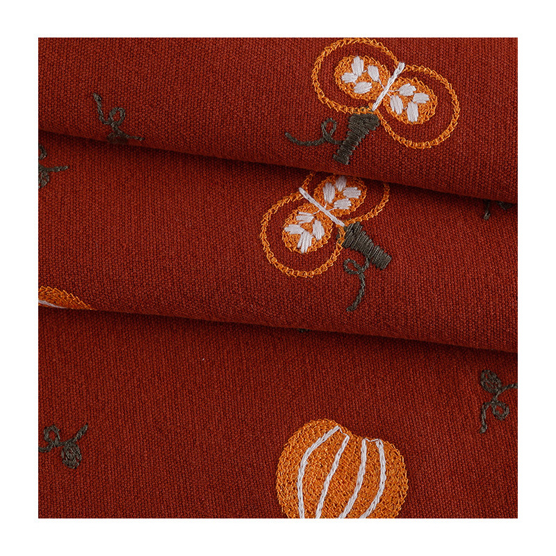 ผ้าปักฟักทองทำมือกระเป๋าชุดตกแ - Linum Home Textiles บทวิจารณ์และราคา