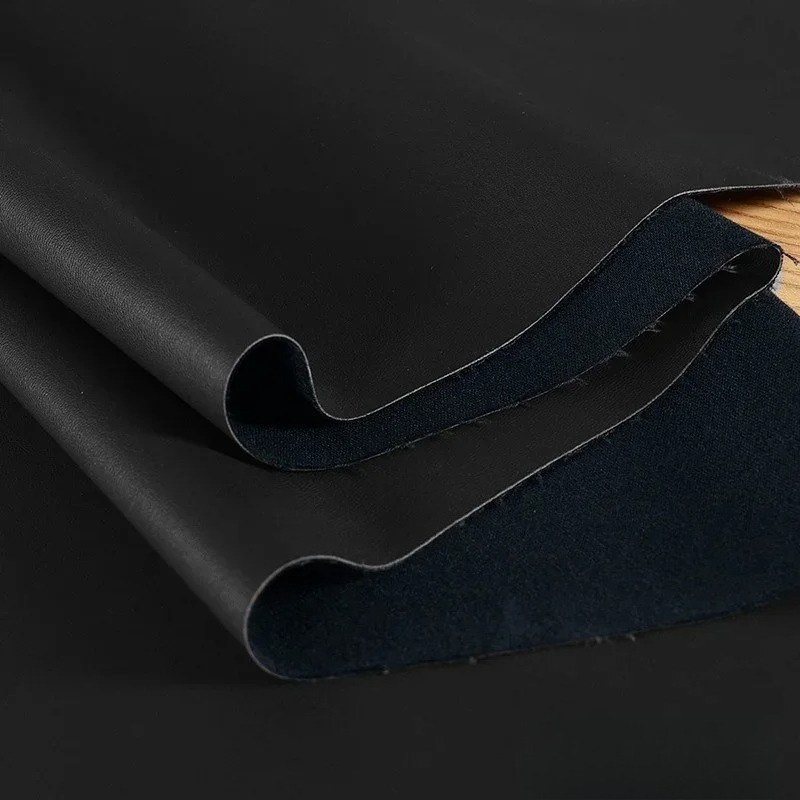 หนังโปรตีนสีดำล้วน ผ้า PU ยืดห - Home Textiles Designer บทวิจารณ์และราคา
