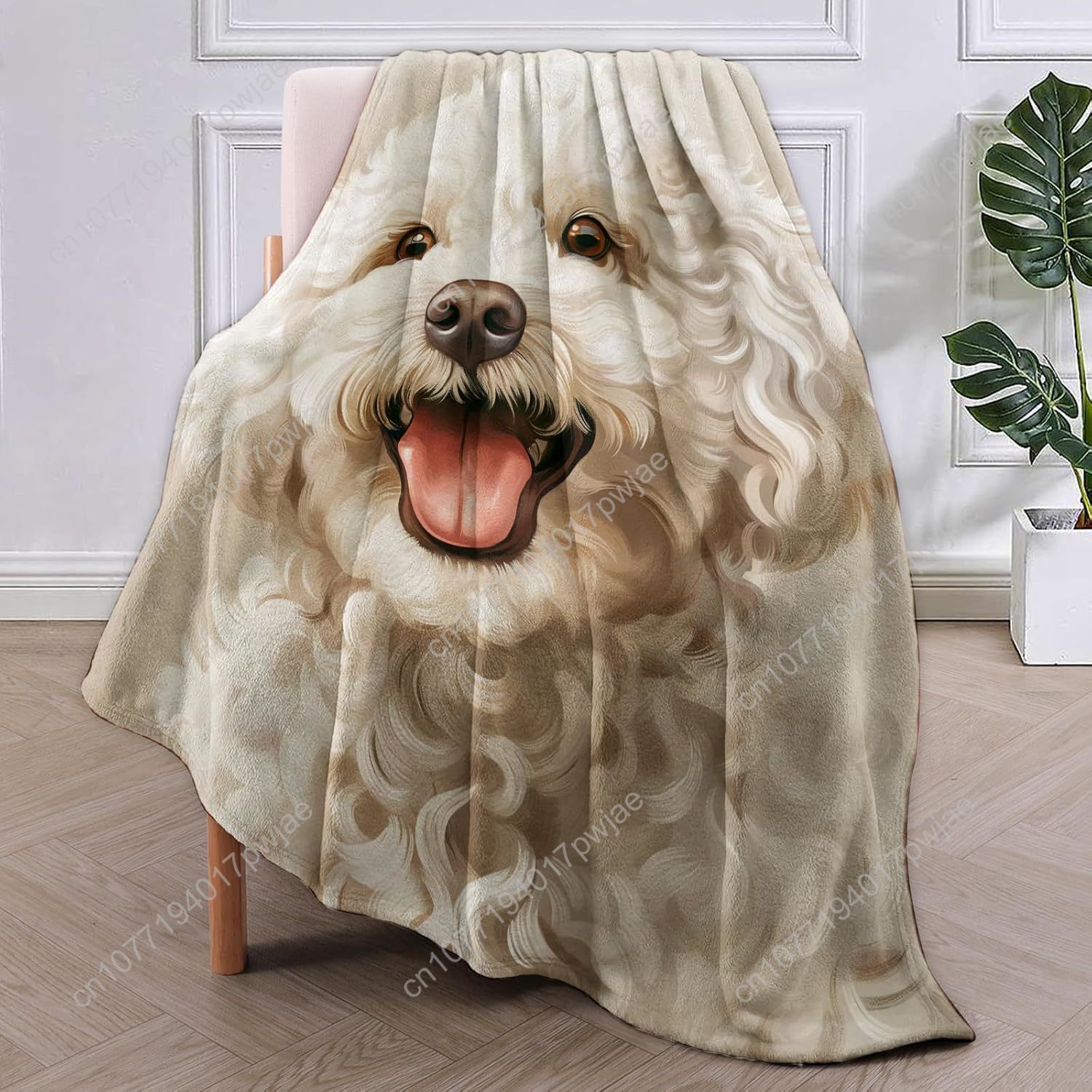 ผ้าห่มลายภาพสุนัขพุดเดิ้ลแสนสุ - Home Textiles Designer บทวิจารณ์และราคา